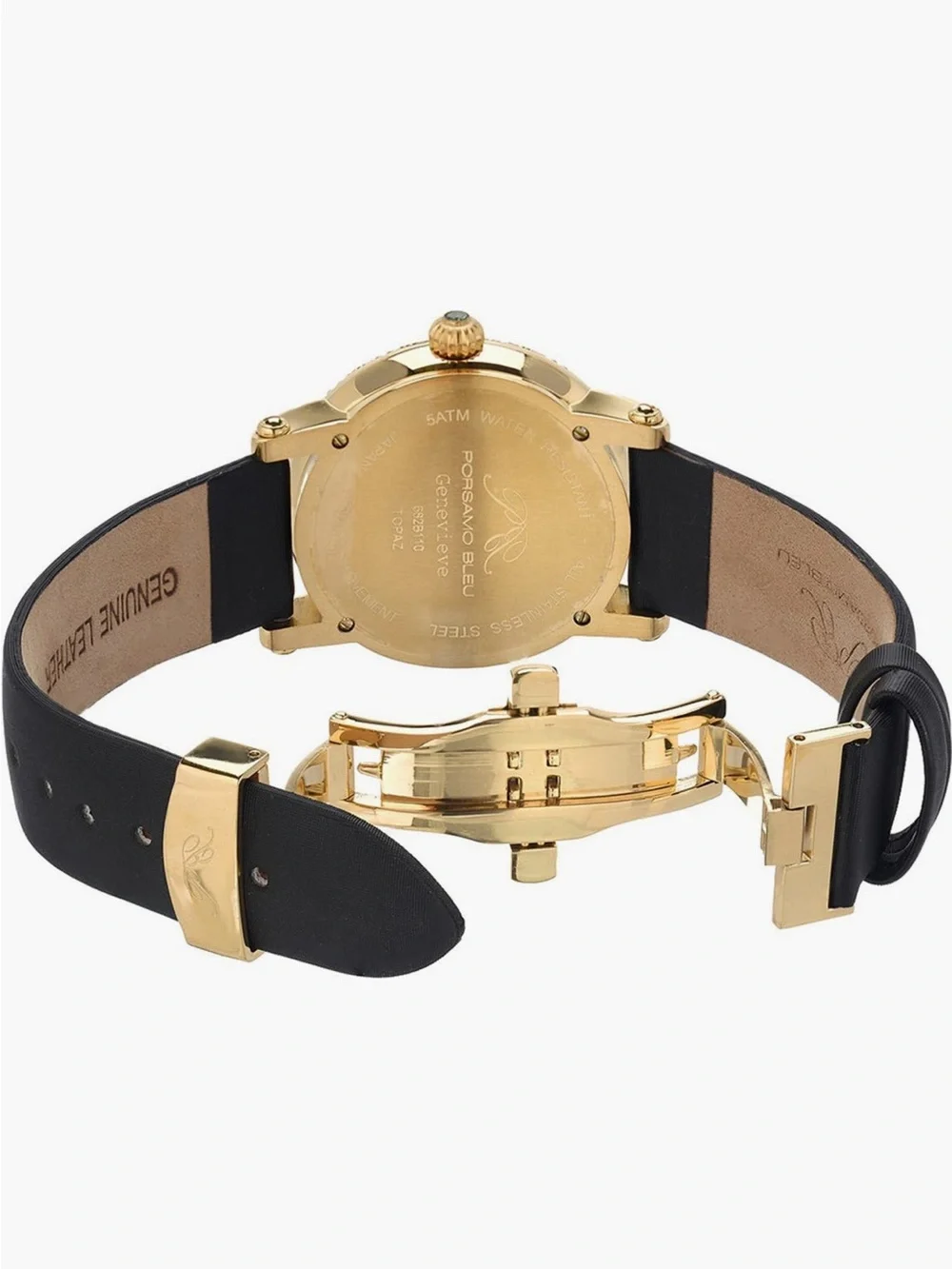 PORSAMO BLEU Genevieve Topaz & Crystal Watch, 38mm
